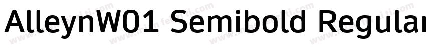 AlleynW01 Semibold Regular字体转换